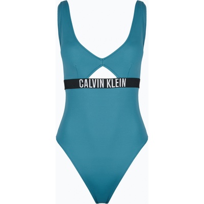 Calvin Klein Дамски бански костюм Calvin Klein KW0KW02746 Intense Power One Piece Fashion Fit storm blue