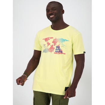 Alife and Kickin Жълта мъжка тениска с щампа Alife and Kickin Alife and Kickin | Zhalt | МЪЖЕ | L