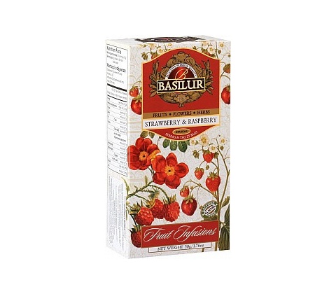 Basilur Fruit Strawberry & Raspberry 25 x 2 g