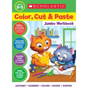 COLOR CUT & PASTE JUMBO WORKBOOK | Scholastic (2024)