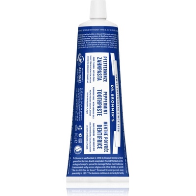 Dr. Bronner's Peppermint избелваща паста за зъби без флуорид 105ml