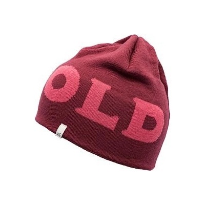 dětská merino čepice Devold logo beetroot
