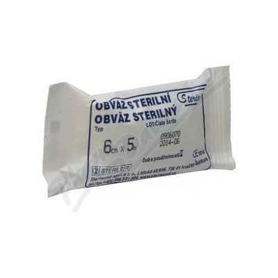 Steriwund Obin. hydrofil.pletené ster.6 cm x 5 m/1 ks
