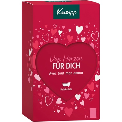 Kneipp For you I Love You soľ do kúpeľa 60 g My Favourite Person soľ do kúpeľa 60 g Right from the Heart soľ do kúpeľa 60 g