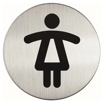 Informačný piktogram, samolepiaci, DURABLE Dámske WC