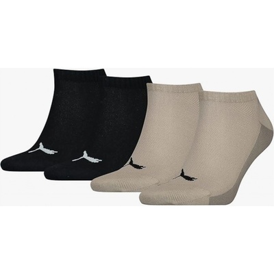 Puma ponožky Men Back Logo Sneaker 4-Pack Beige Combo mix