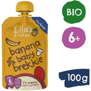 Ella's Kitchen BIO Закуска банан и кисело мляко (100 г) (EK046)
