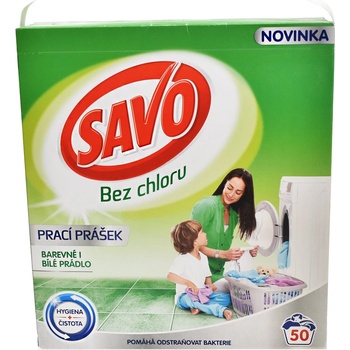 Savo prací prášok na bílé a farebné prádlo 3,5 kg 50 PD