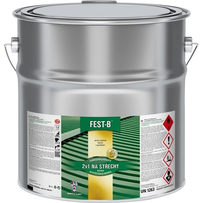 Barvy A Laky Hostivař FEST-B S2141, antikorozní nátěr na železo 0101 světle šedá, 12kg
