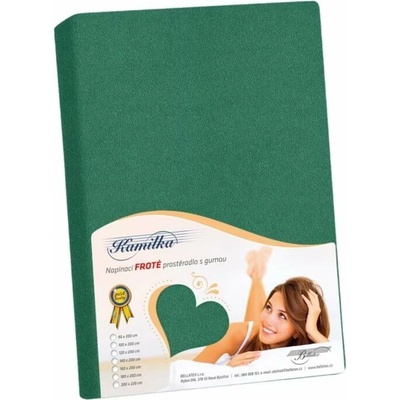 Sconto Froté prestieradlo Kamilka 064 tmavozelená 180x200