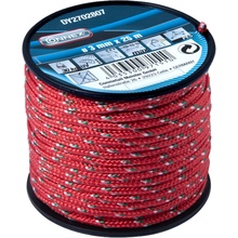 CONNEX PES pletené lano 16-pramenné, 3 mm × 25 m, červená/zelená/biela