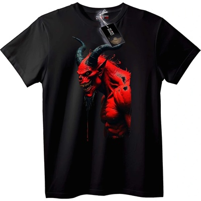 NOONEBRAND Тениска демон в червено - 2XL, Black