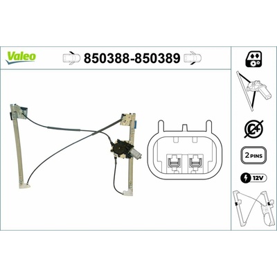 Mechanizmus zdvíhania okna VALEO 850389