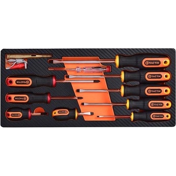 Sada skrutkovačov elektrikárskych (PL;PH) so skúšačkou 11 ks TACTIX (327507)