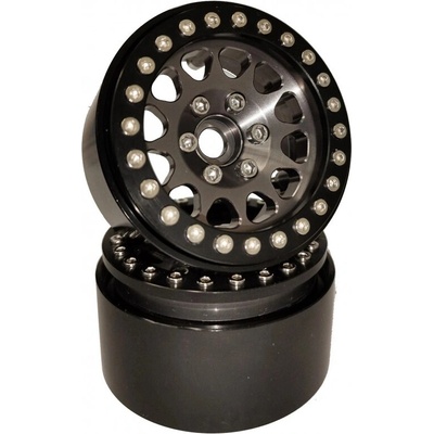 DLStore Crawler Metal ALU Beadlock 1.9 Black 1 pár