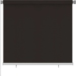 vidaXL Външна ролетна щора, 165(Ш)x140(В) см, кафява, HDPE (312970)