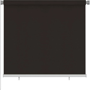 vidaXL Външна ролетна щора, 165(Ш)x140(В) см, кафява, HDPE (312970)