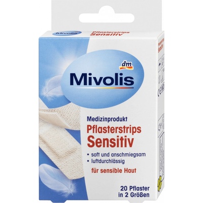 Mivolis náplasti pro citlivou pokožku 20 ks
