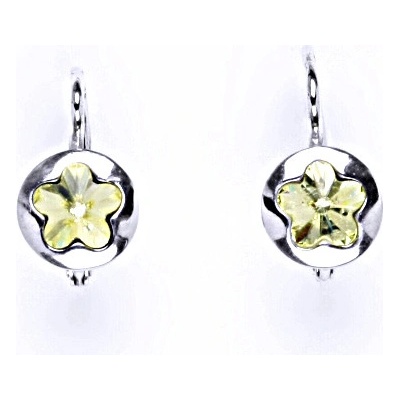 Čištín stříbrný s krystalem swarovski jonquil NK 1300