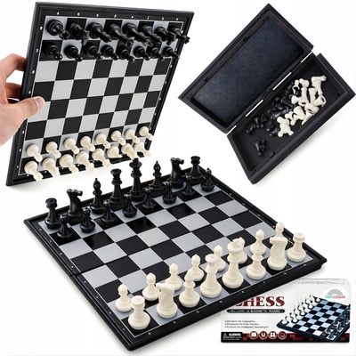 Šachy Magnetické Stolní Hra v krabičce Vzdělávací na magnet s magnety