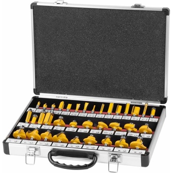 Sada fréz do hornej frézy Strend Pro GT453, 35 dielna, v kufri, do dreva, 8 mm