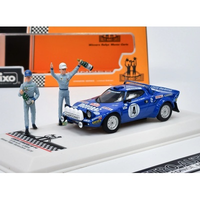 IXO Lancia Stratos HF 4 Winner Rally Monte Carlo 1979 s figurkami 1:43
