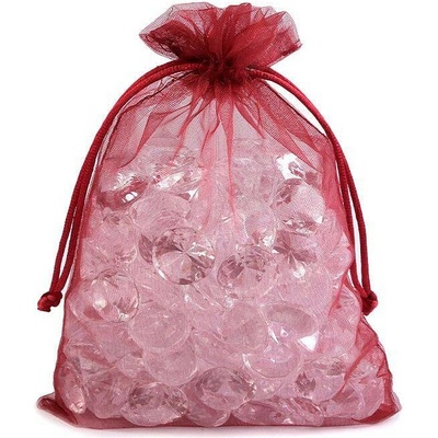 Dárkový pytlík 13x18 cm organza - bordó (10 ks)