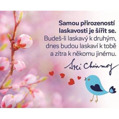 Magnet na lednici - Samou přirozeností laskavosti je šířit se. Budeš-li laskavý k druhým,