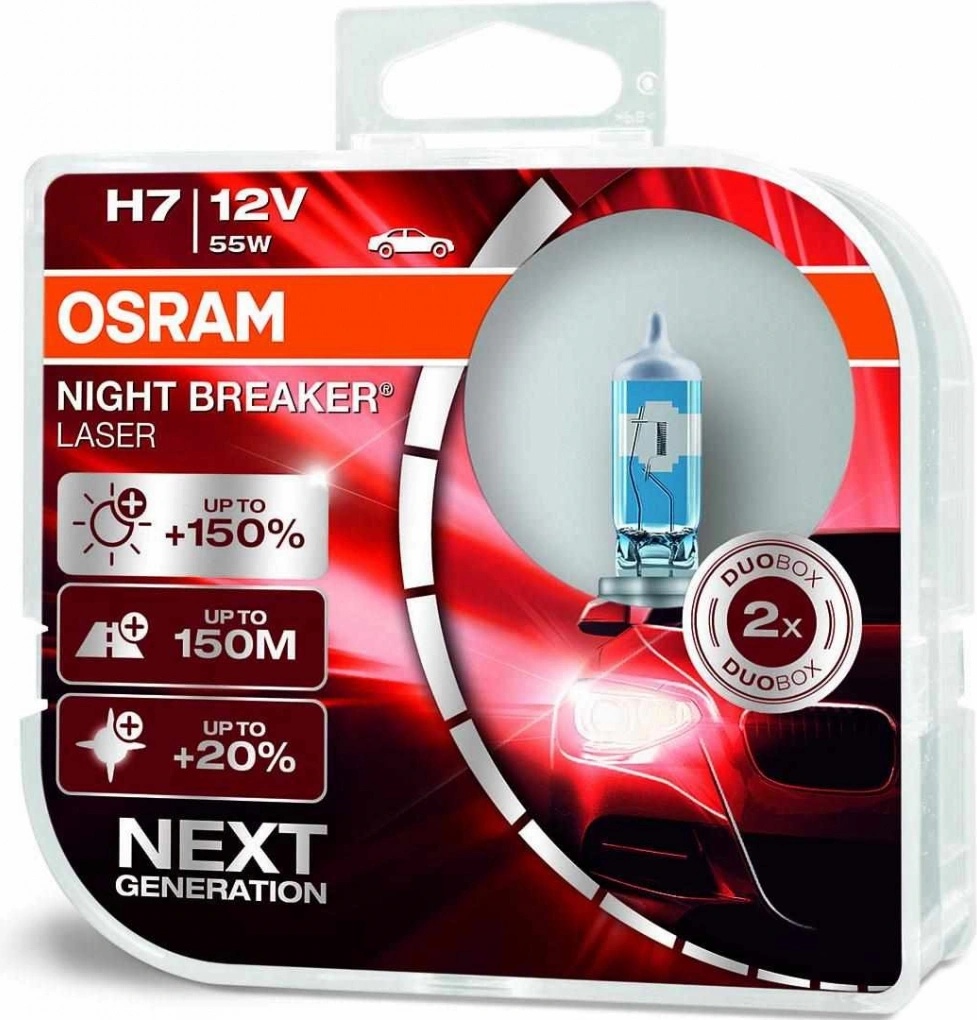 Tohle je absolutní vítěz srovnávacího testu - produkt Osram Night Breaker Laser H7 PX26d 12V 55W