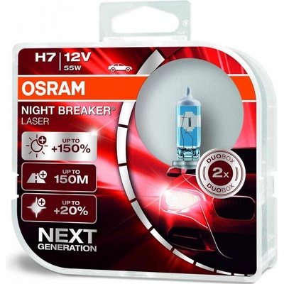 Osram Night Breaker Laser H7 PX26d 12V 55W 2 ks 64210NBL-HCB – Zboží Mobilmania