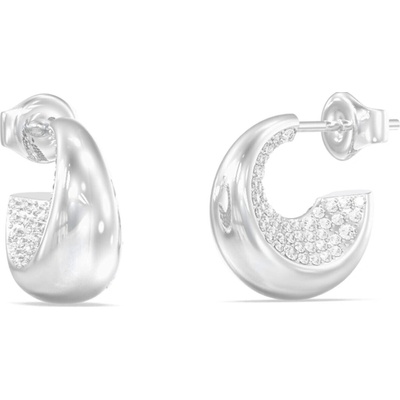 Guess Oceľové náušnice s kryštálmi Moon Drops JUBE06249JWRHT/U