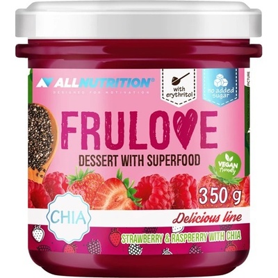 ALLNUTRITION FRULOVE Dezert se superpotravinou 350g BORŮVKA A BANÁN S CHIA SEMÍNKY
