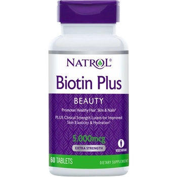 Image 1 of Natrol Biotin 5000 mcg / Plus Lutein [60 Таблетки]