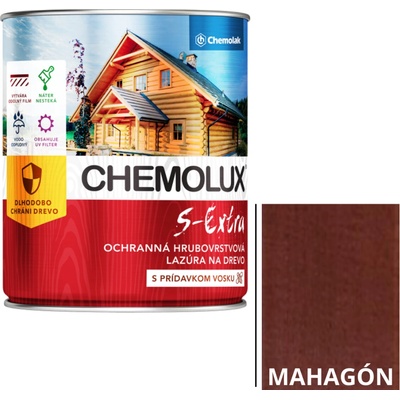 Chemolux S 1025 extra 0,75 l mahagon