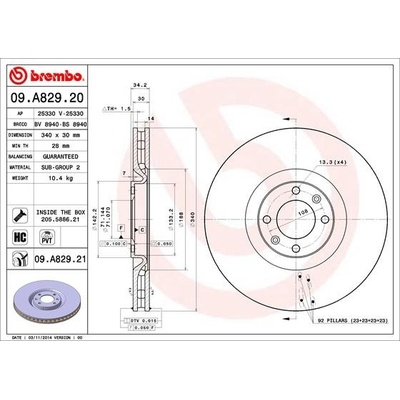BREMBO 09.A829.21