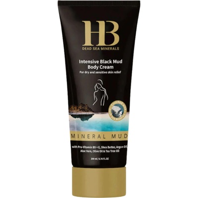 HB Dead Sea Minerals H&B Dead Sea Minerals Intenzivní tělový krém s černým bahnem z Mrtvého moře 200 ml