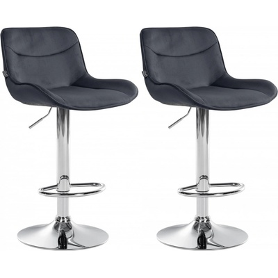 Design-Shop Vonore zamat Čierna / chróm 2 ks