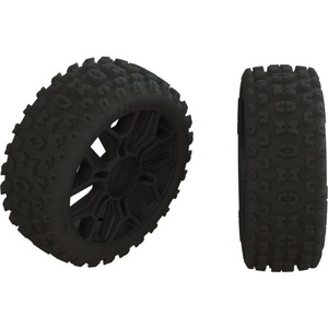 Arrma колело 1: 8 Buggy Gun Metal, гуми dBoots 2HO (2)