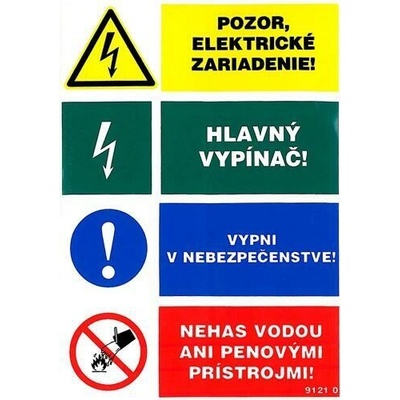 9121 0 S 4T Pozor elektrické zariadenie! A6