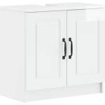 vidaXL Шкаф за мивка в баня UTRECHT Бял гланц 59, 5 x 31, 5 x 59 см (897669)
