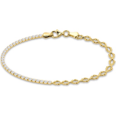 Minet 5042 Elegantní zlatý náramek se zirkonem Au 585/1000 2,35g