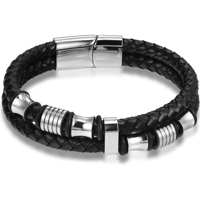 Daniel Dawson pánský Nataniel chirurgická ocel kůže NR5001 stříbrná