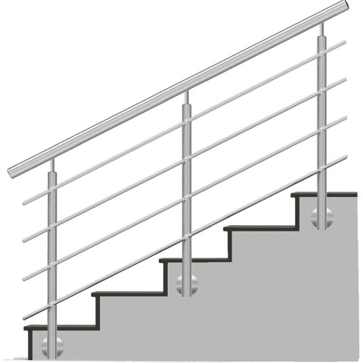 HK Zábradlí Nerezové zábradlí na schody 900 x 1000 KNSB4-2