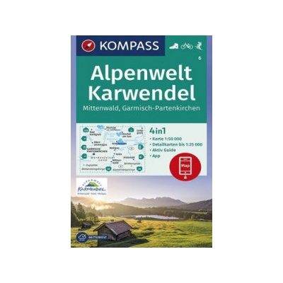Kompass Karte Alpenwelt Karwendel Mittenwald Garmisch-Partenkirchen