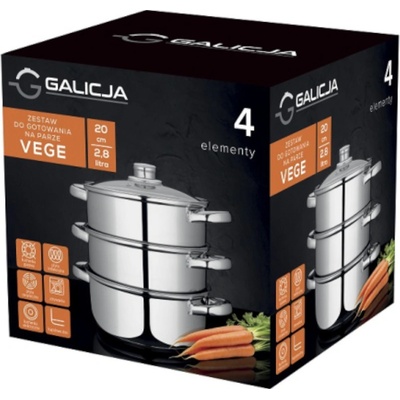 GALICJA Parný hrniec VEGE 2,8 l 4ks/sada