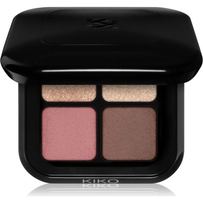 KIKO Milano New Bright Quartet paletka očných tieňov 02 Rosy Mauve Variations 3,5 g