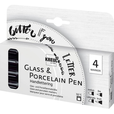 Sada fixů na porcelán a sklo Handlettering 4 ks – Sleviste.cz