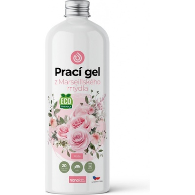 Nanolab Prací gel z Marseillského mýdla pro citlivou pokožku Růže 1 l