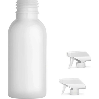Tera Plastová lahvička bílá s bílým pistolovým rozprašovačem 100 ml