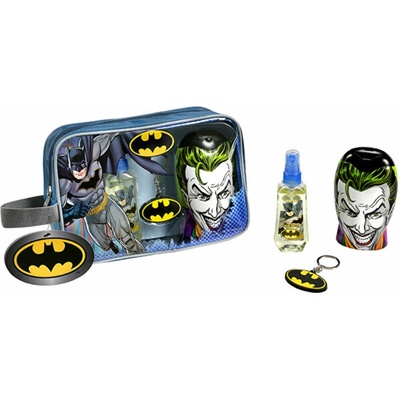Dětské parfémy Batman Dárková sada unisex EDT 90 ml, pěna do koupele a šampon 2v1 300 ml a přívěsek
